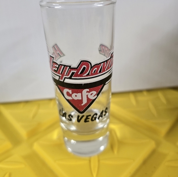 Harley-Davidson Café Las Vegas 2 oz. Tall Shot Glass Gently Used - Picture 2 of 4
